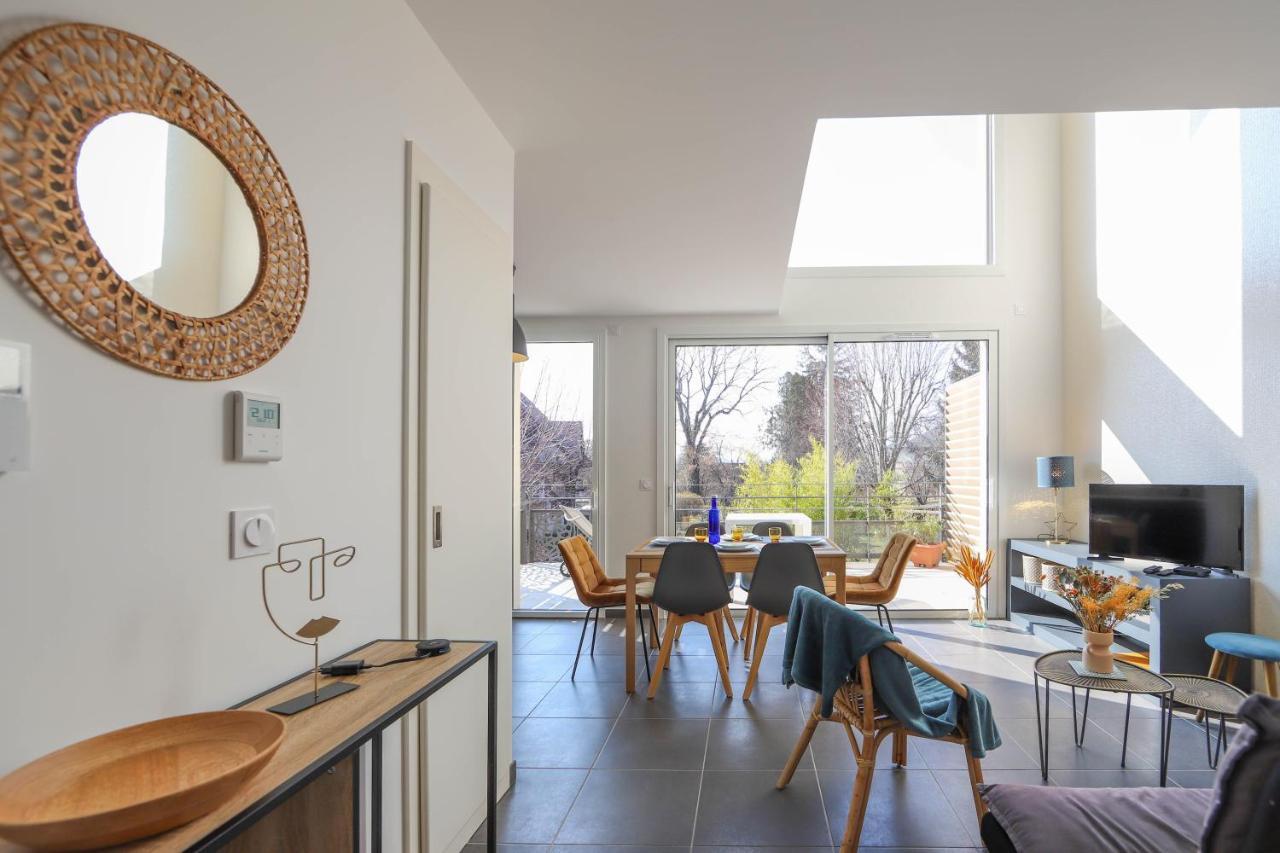 Les Choucas - Appartement Duplex Lumineux Avec Parking Annecy Exteriör bild