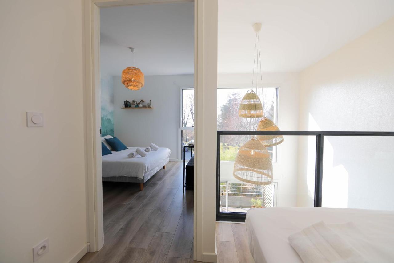 Les Choucas - Appartement Duplex Lumineux Avec Parking Annecy Exteriör bild